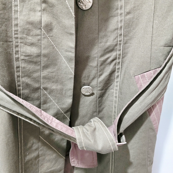 J & K Jeeker Women's Belted Trench Coat Size M - Picture 5 of 14